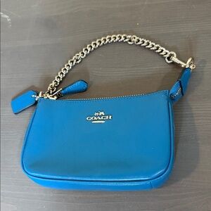 Coach Teal Chain Wristlet